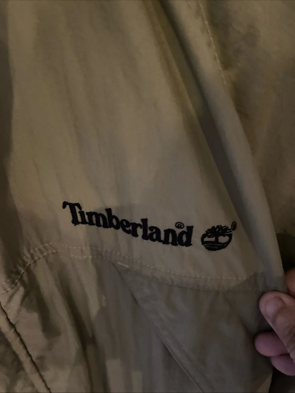 Timberland Kids Hooded Raincoat in Olive Green